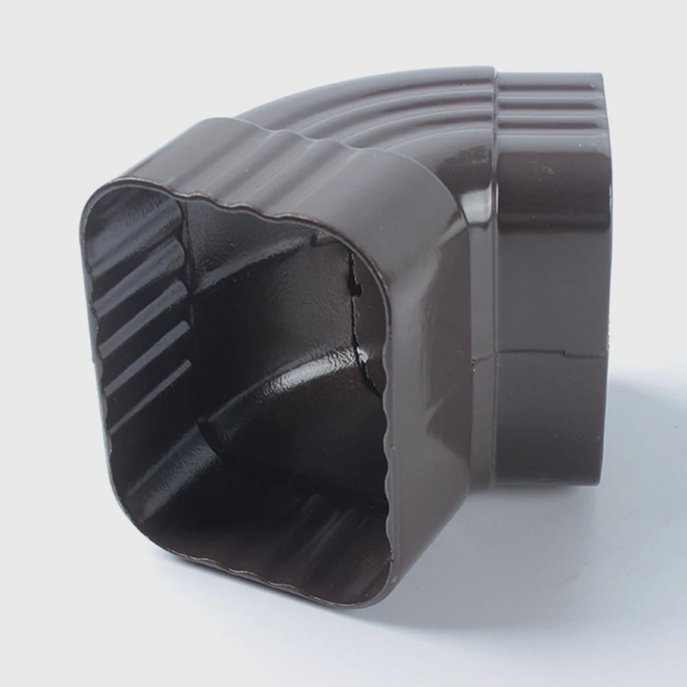 

90 Degree Aluminum Alloy Gutter Downspout Elbow Connector Adapter 45mm 60mm Drainage Splitter Anti-Clogging Durable Roof Water
