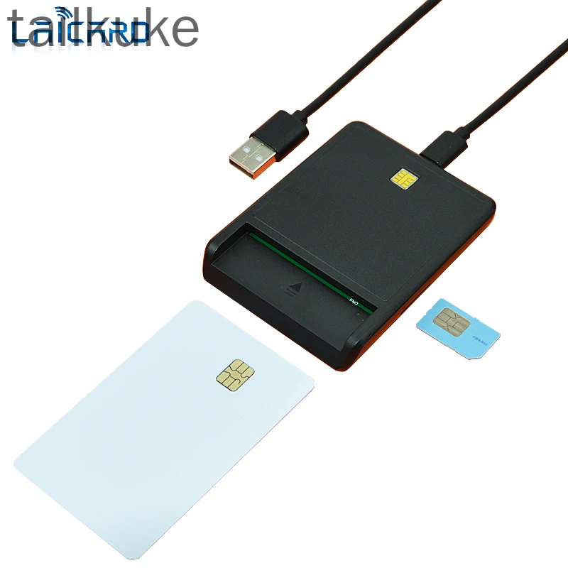 Smart Card Contact IC Card Reader ISO7816 Protocol T=0/1 CPU Card Reader and Writer SIM Card