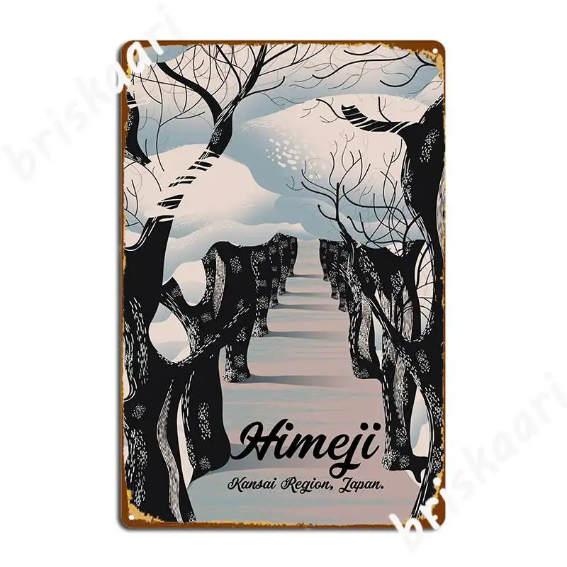 Himeji Kansai Region Japan Travel Poster Metal Sign Wall Plaque Wall Pub Designing Club Bar Tin Sign Poster