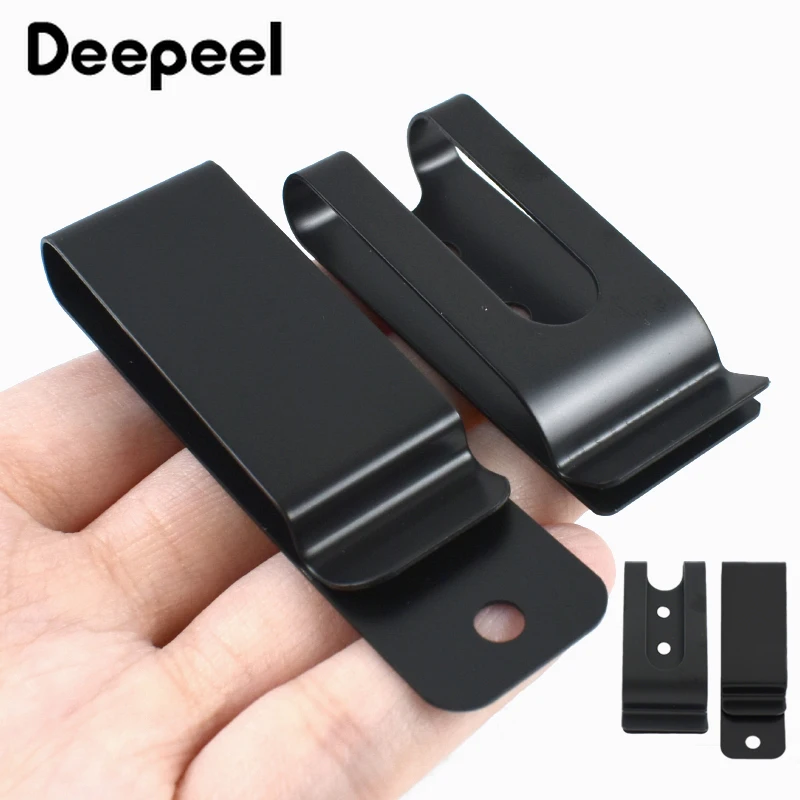 5/10/20Pcs Metal Spring Belt Buckle Walkie-Talkie Waistband Double Holes Clip Clasp Holster Sheath Buckles Hardware Accessories