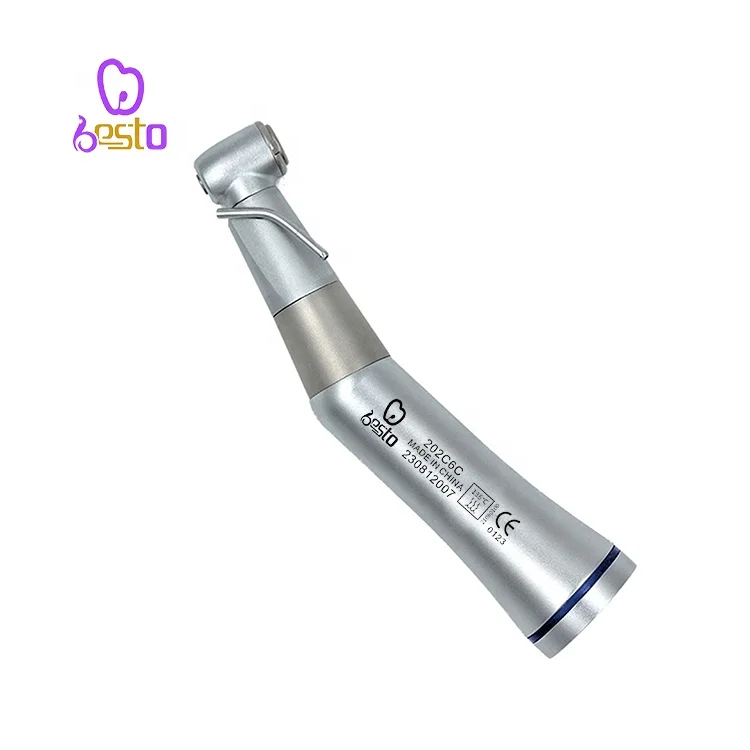 

den tal 1:1 Push Button Contra Angle External and Internal Water Spray Low Speed Handpiece Equipment