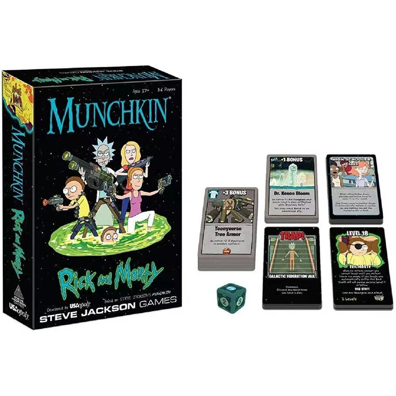 Rick Card Game Adult Swim Munchkin Board GameLicensed Merchandise Munchkin Playing Game from Steve Family Party Supplies Toys