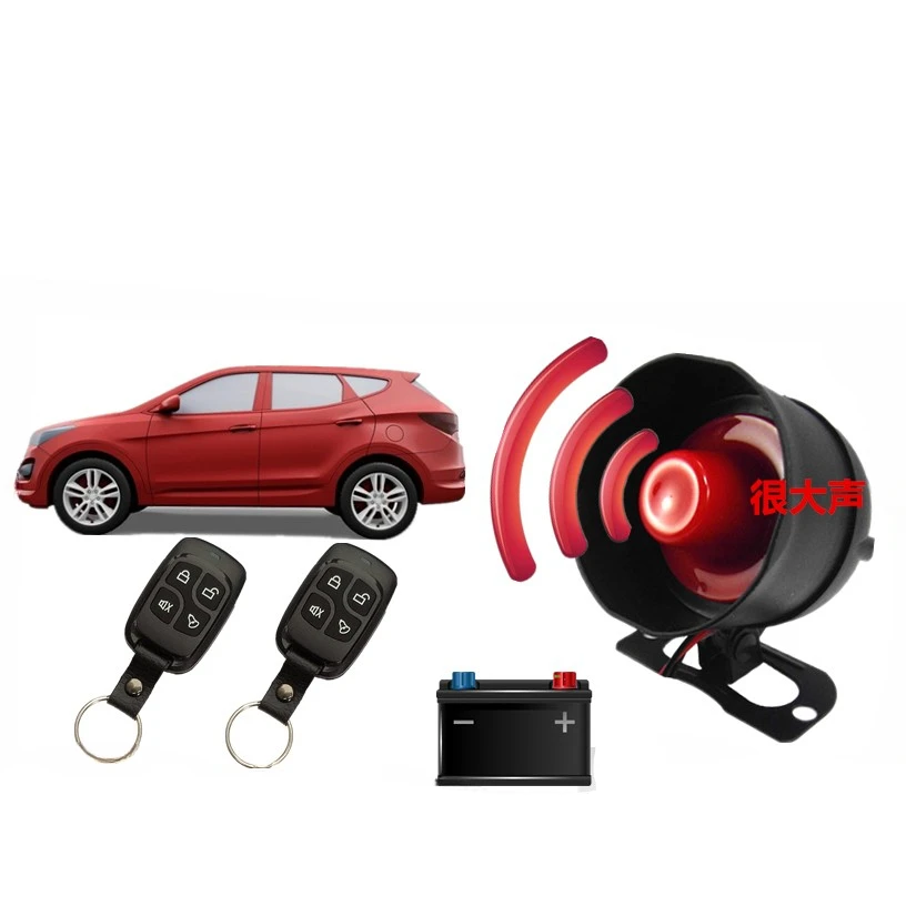 Car private car anti-theft alarm, anti-scratch, touch, steal scratch, induction vibration, 12V universal