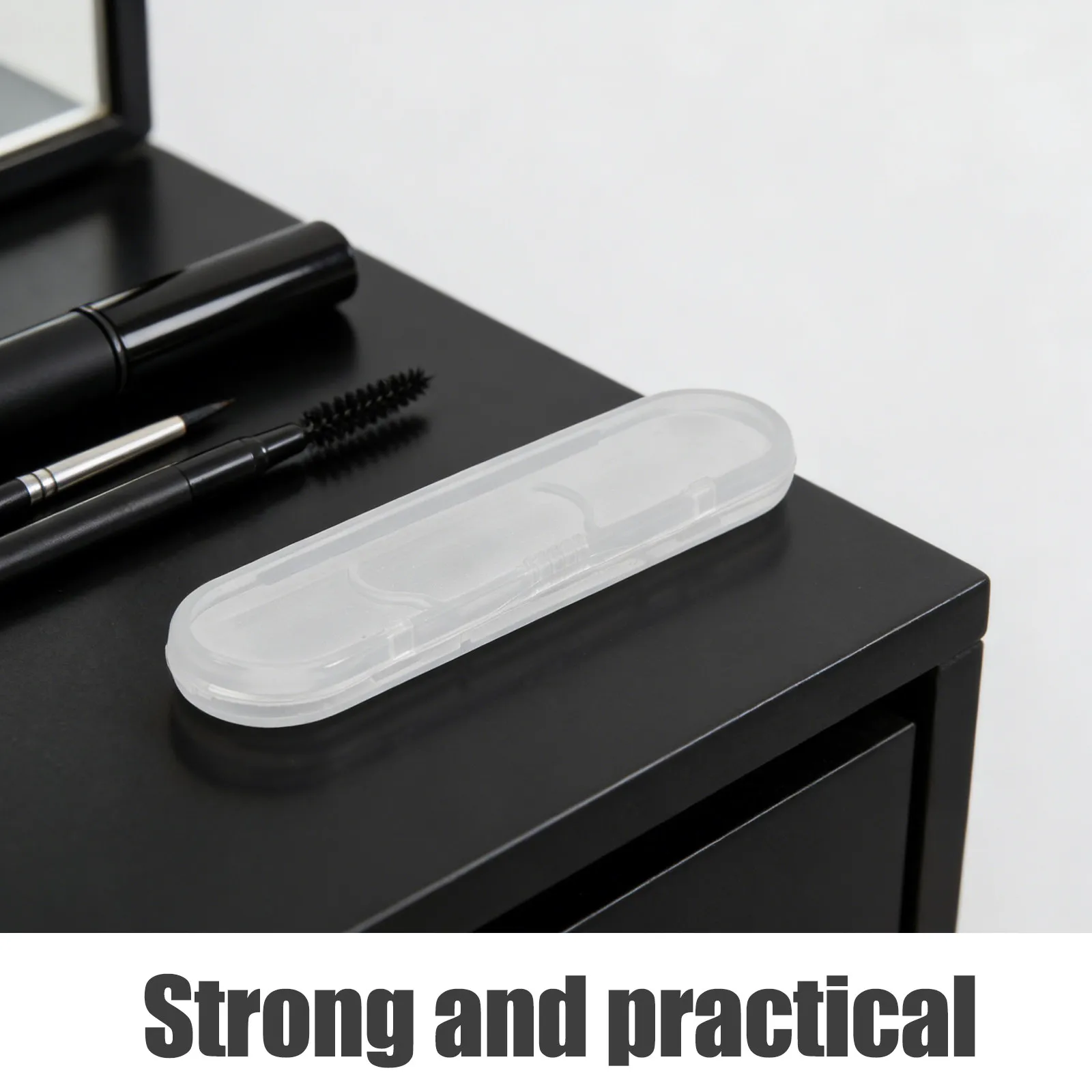 

12Pcs Clear Lash Organizer Box Tweezers Plastic Case Eyelash Extension Storage Nail Pedicure Tool Holder Portable Tool