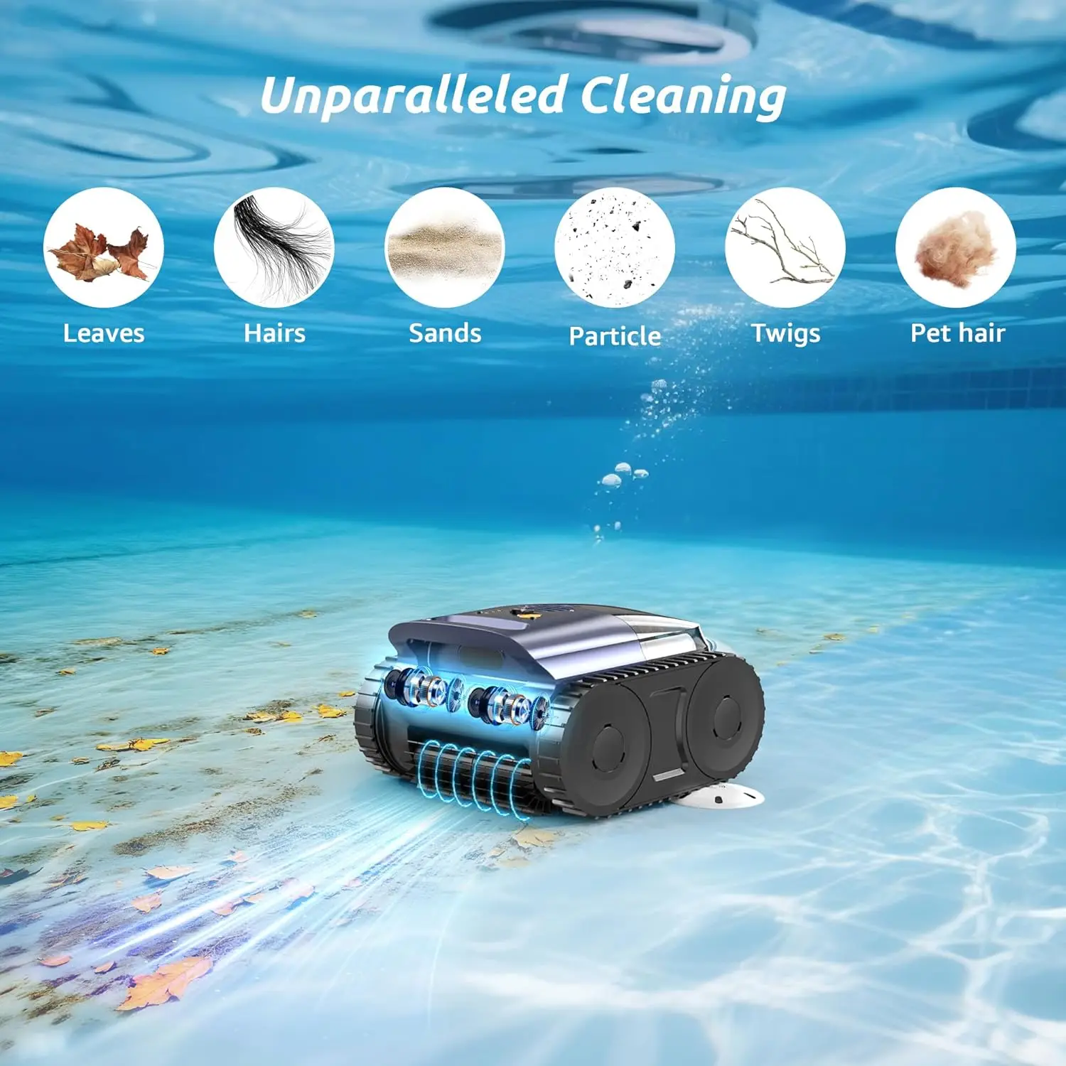 Wall Climb Remote Control Swimming Pool Cleaner Robot Automatic Robotic Intelligent Pool Cleaning Robot Cordless