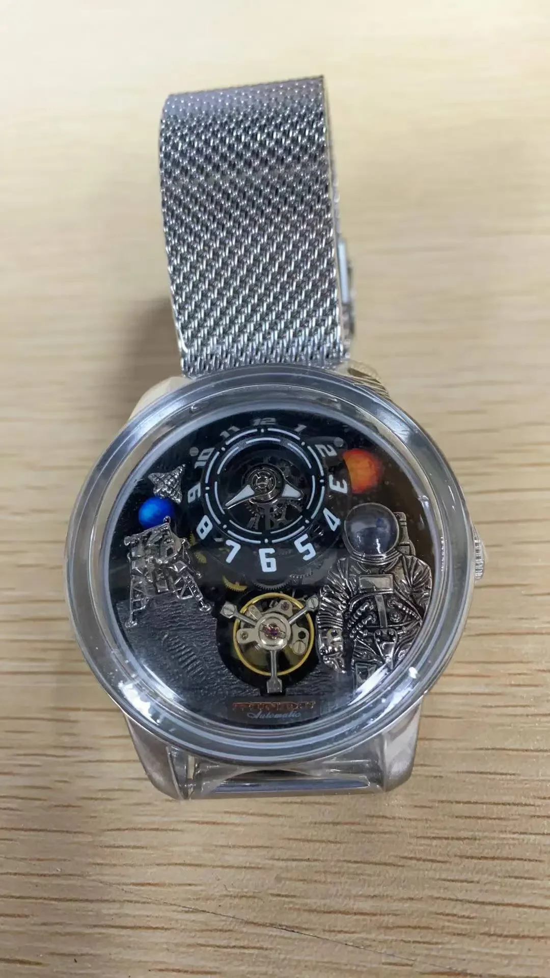 

2025 PINDU Design Men Wristwatches Top Brand Luxury Robot Astronaut Space Series Watch Men Sapphire Luminous Waterproof Watches