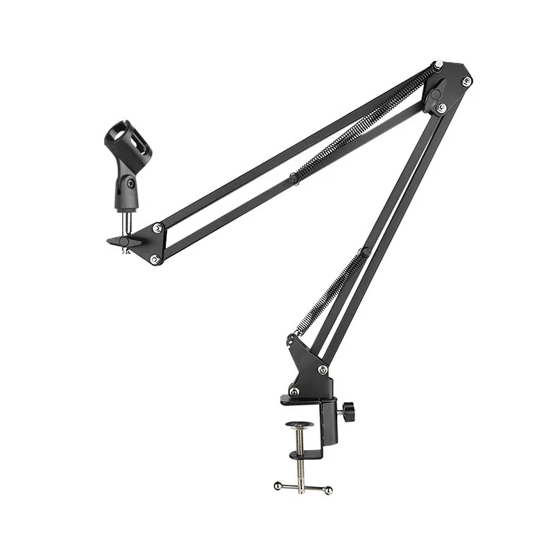 Universal Foldable Telescopic Microphone Stand NB35 Boom Arm Desktop Mic Holder, Adjustable Suspension Scissor Arm Bracket