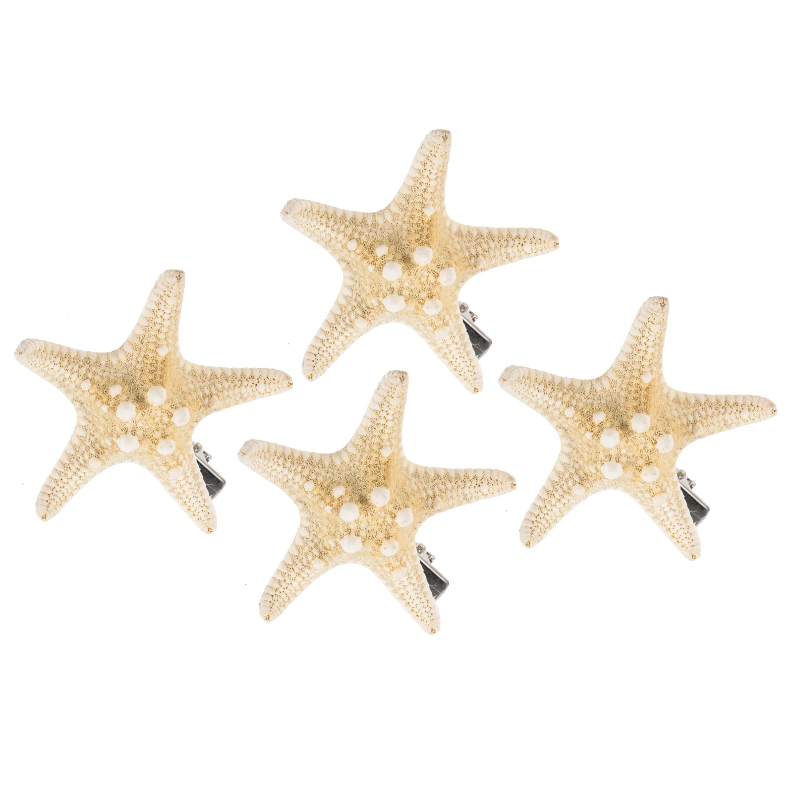 

4 Pcs Hairpin Natural Sea Accessory Pins Girl Characteristic Decor Clip Bridal