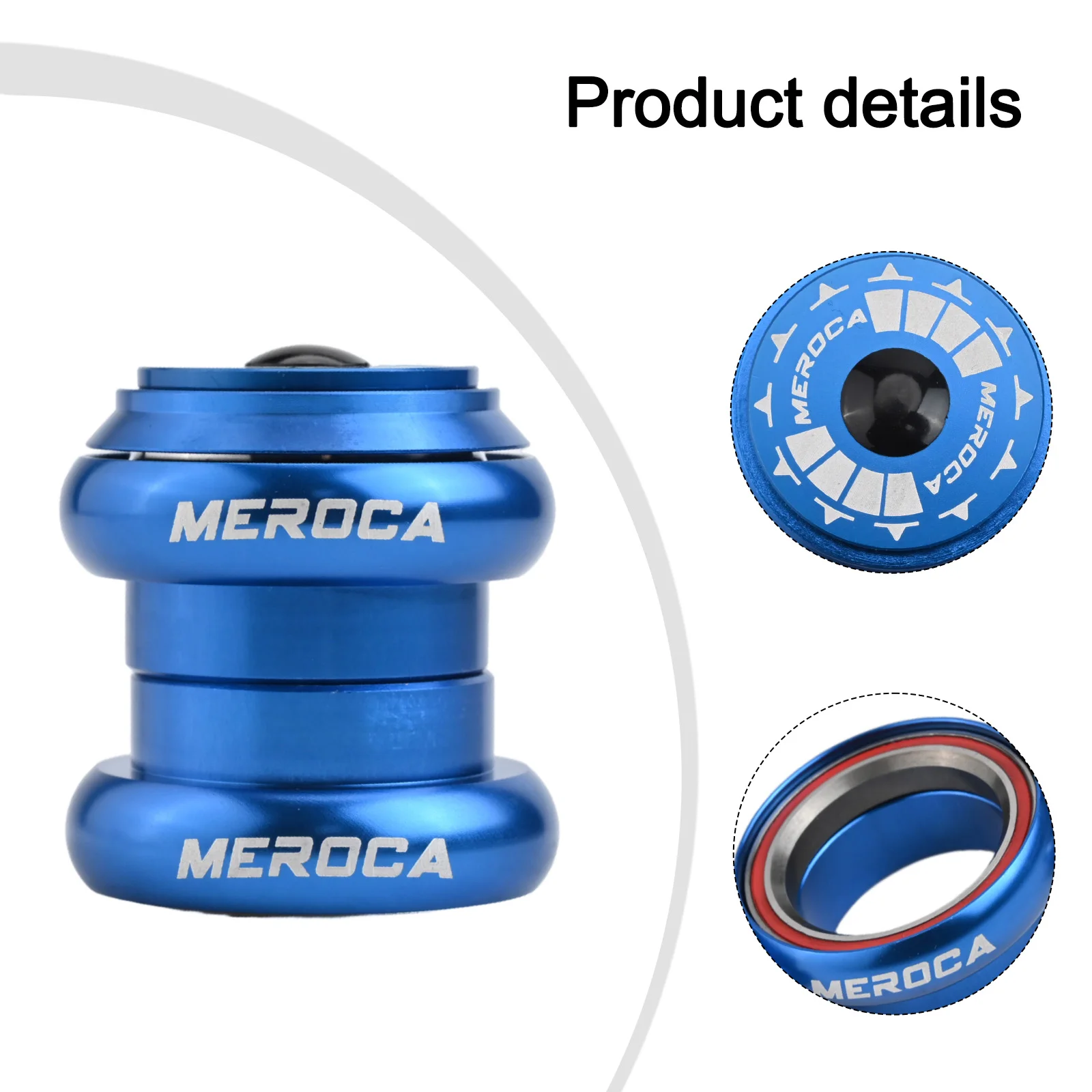 

Bike Sealbearing Headset Aluminum Alloy Double Bearing Mountain Road Bike Stainless Steel 1 1/8 T High Quality Material