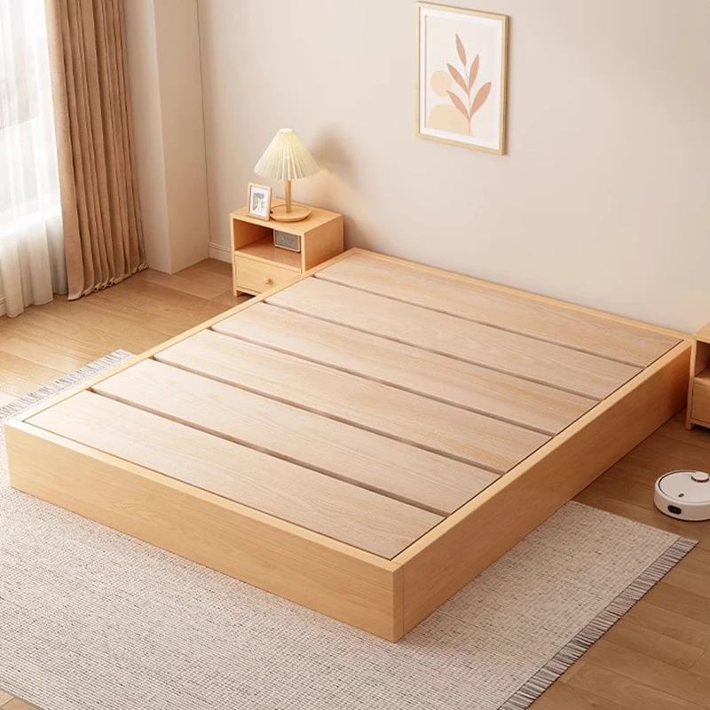 Easy Assembly Living Room Bed Frame Sturdy Slat  Bedroom Frames Eco-Friendly Bed Wood Slats Support Le Bedboard Home Furniture