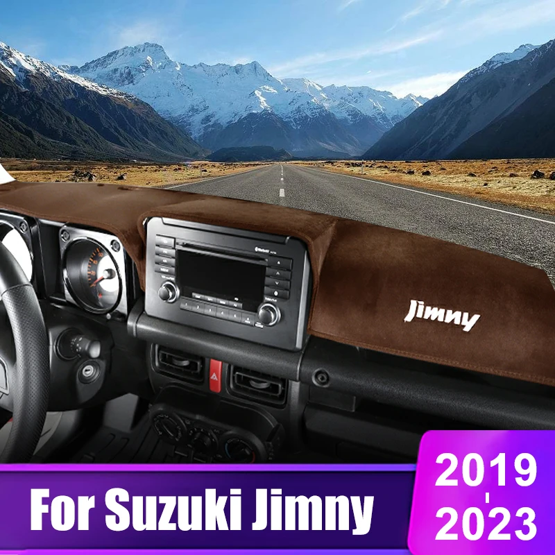 

For Suzuki Jimny JB64 JB74 2019 2020 2021 2022 2023 Car Dashboard Cover Instrument Desk Sun Shade Mat Non-slip Pad Accessories