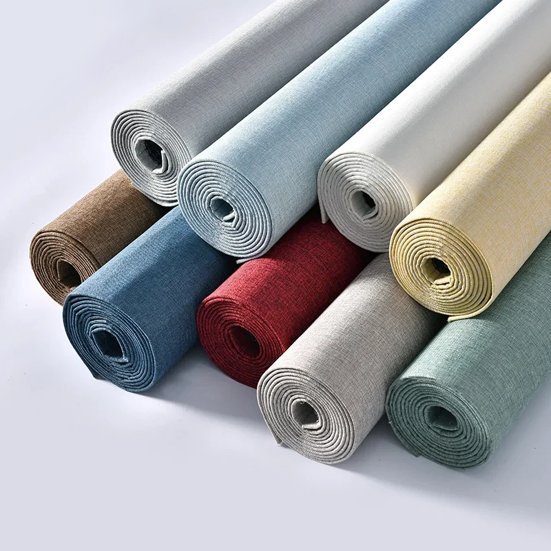 2.8mx0.65m Wall Sticker Extra Thick Tile Self-adhesive Foam Panel wall covering Linen Textured Wallpaper Home Decor Living Room view 5