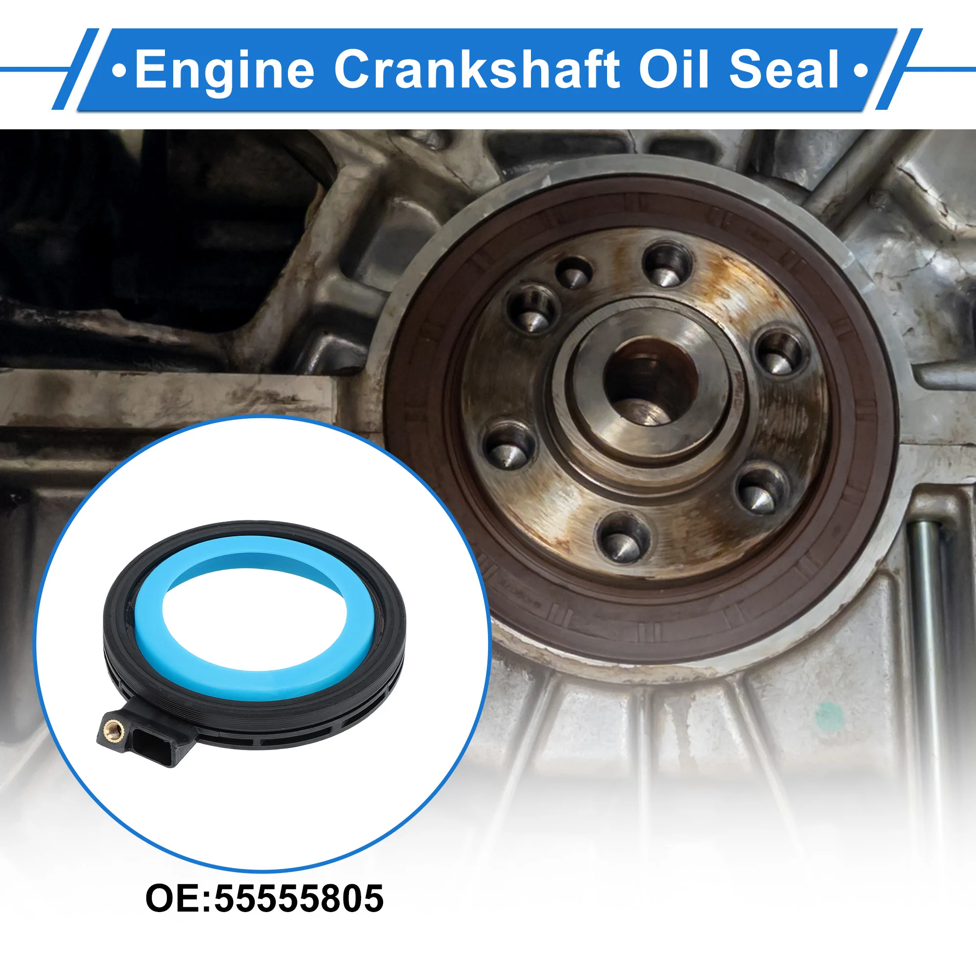 

UXCELL 1 Pc Rear Crankshaft Oil Seal for Chevrolet Cruze Sonic No.55555805 Main Seal