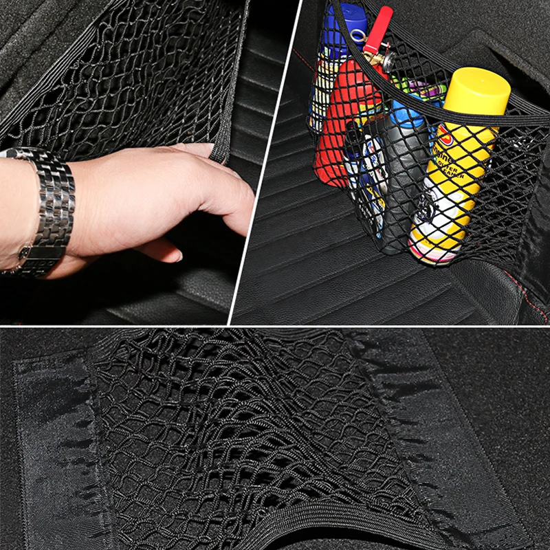 Car Trunk Box Storage Bag Mesh Net Bag for Ford Focus 2 3 mk2 mk3 Mondeo mk4 Ranger Fusion Transit Mini Cooper Citroen C5 C4 C3