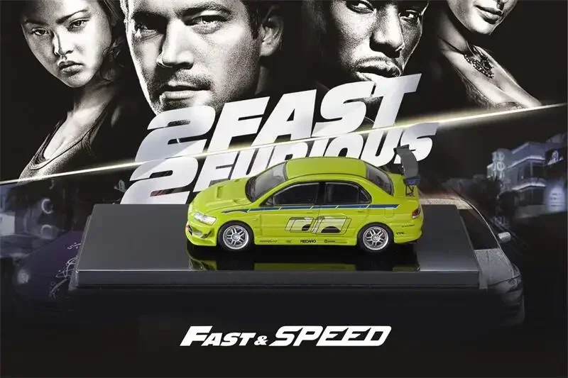 Fast Speed FS 1:64 Lancer Evolution EVO VII FNF Fast & Furious Green limited999 Diecast Model Car