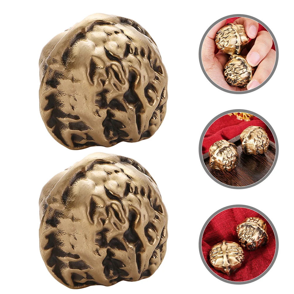 

Massage Fitness Balls for The Elderly Walnut Exercise Chinese Hand Brass Handballs