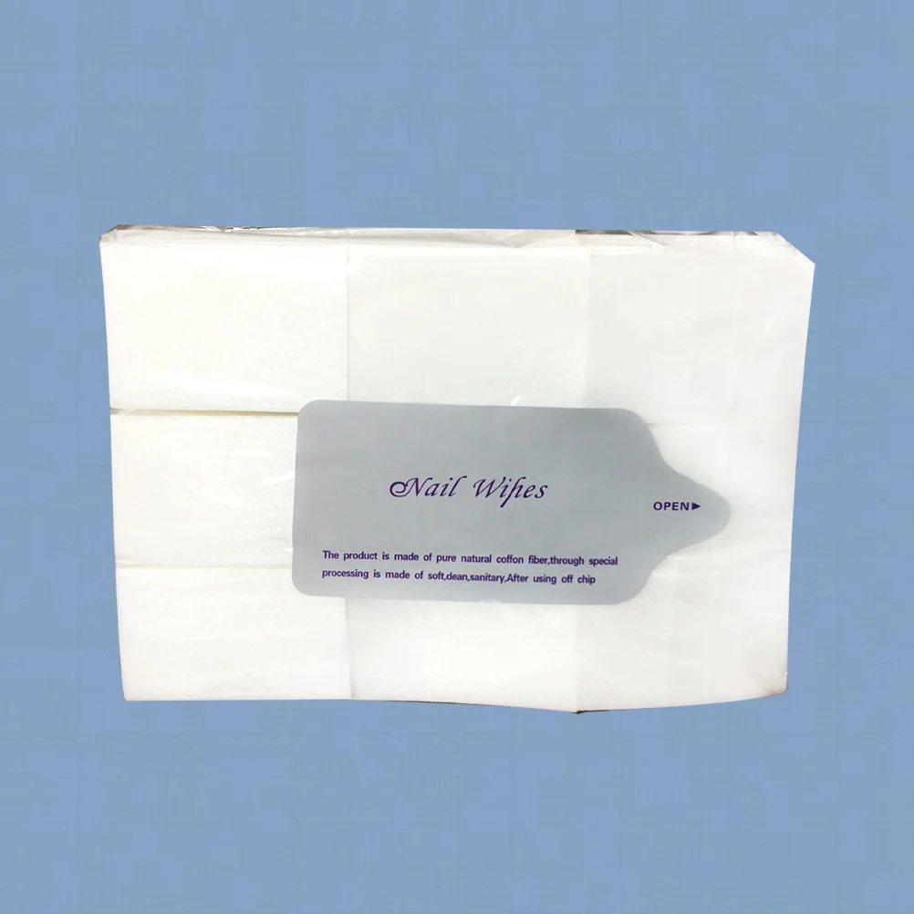 900Pcs Lint-Free Nail Polish Remover Pads Soft Absorbent Disposable Cotton Nail Tools for Salon Home Cleaning Makeup