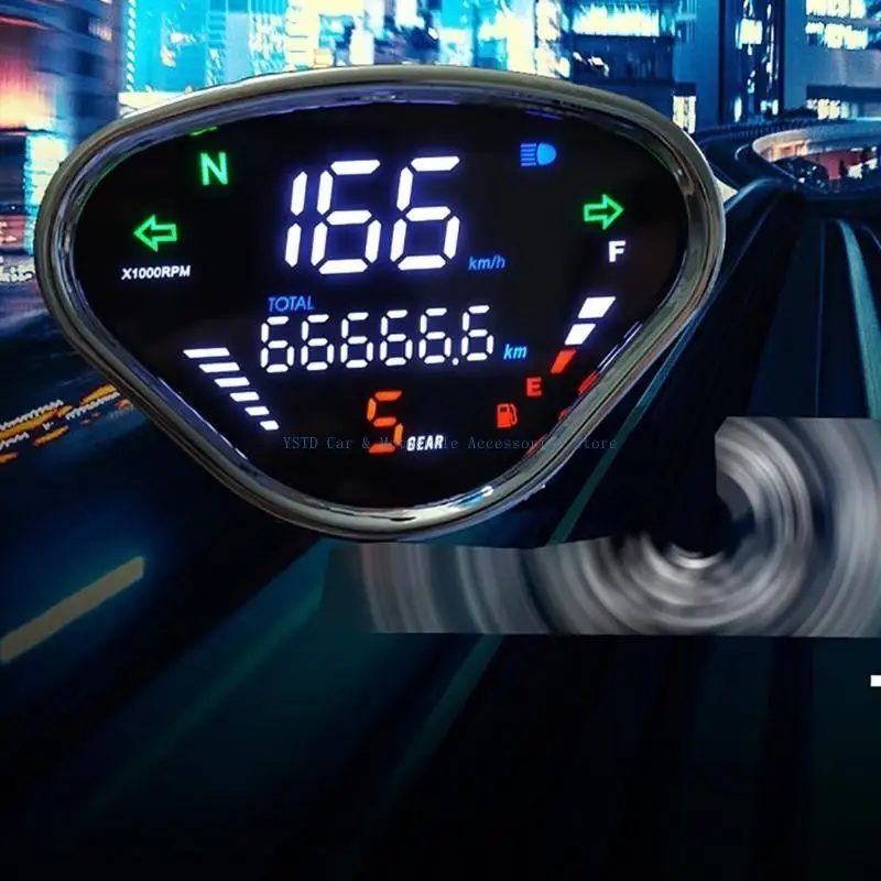 L5BC Odometer Tachometer Motorcycle Accessory Backlight Speedometer for DAX 70