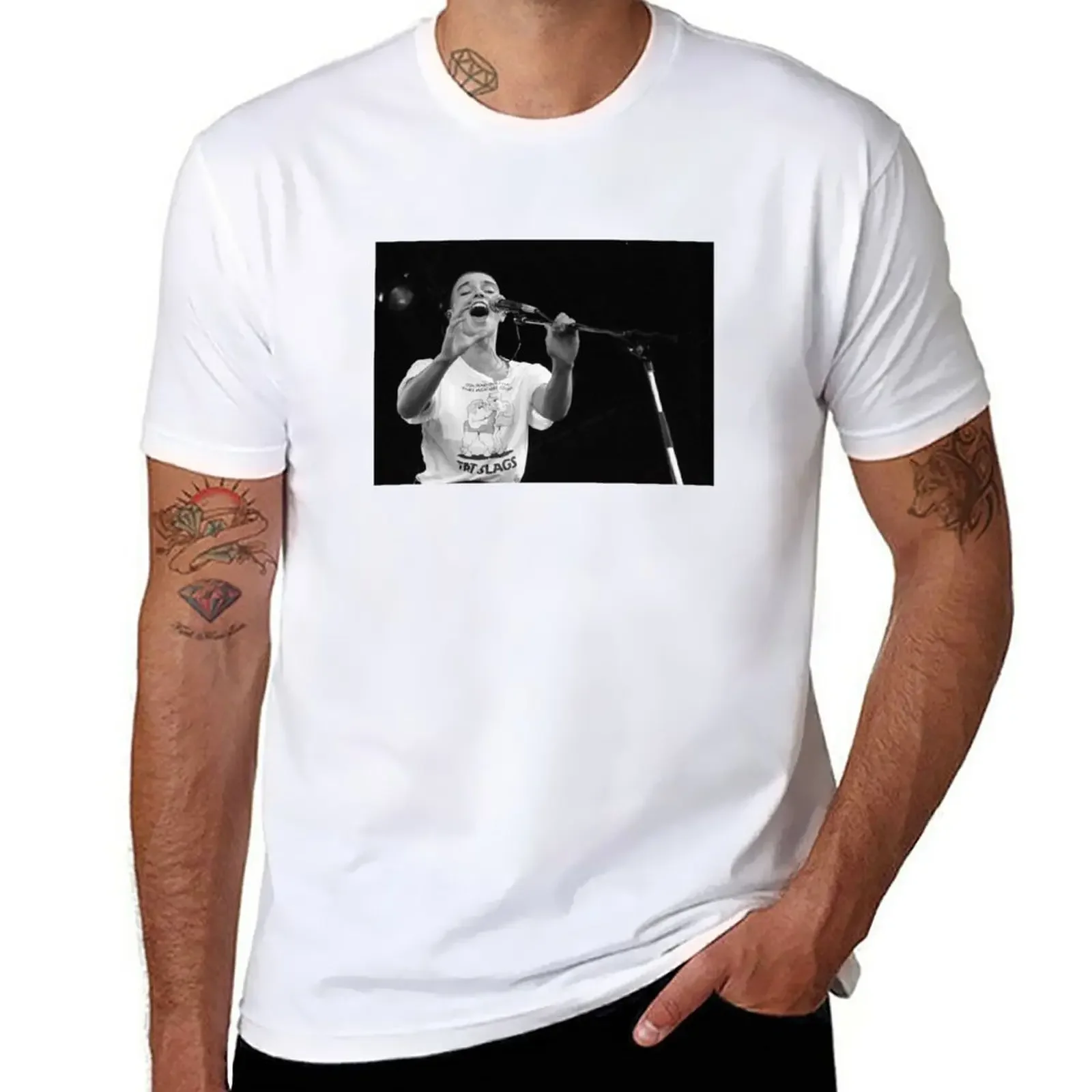 New Sinead O'Connor on Stage T-Shirt Tee shirt Anime t-shirt anime clothes custom t shirt mens t shirt graphic