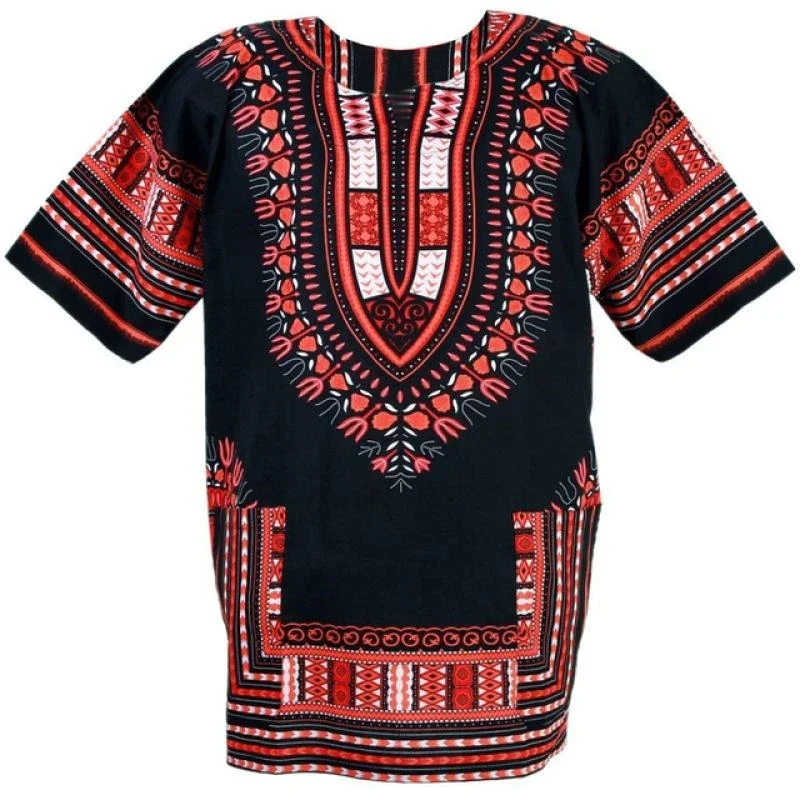 Herren Sommer-T-Shirt mit Afrikanischem Motiv, 3D-Druck, Kurzarm, Bequemes Oversize-Oberteil, Vintage Streetwear – Detail 8