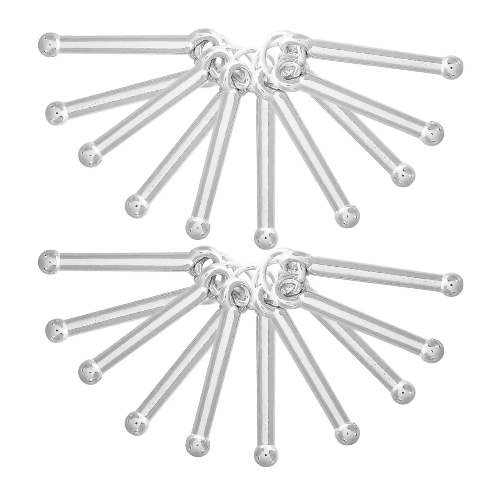 

10 Pcs White K Pendant Drumstick Necklace Zinc Alloy Jewelry Charm Trendy Music Accessories Customized Keychains Bracelets Rings