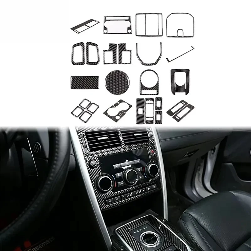Carbon Fiber Trim Strip Interior Decoration Accessory for 2015-2019 Sport