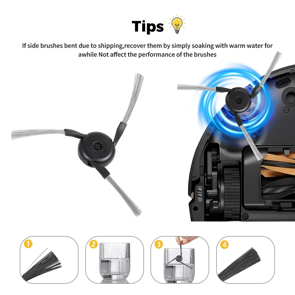 Side Brush For Dreame X40 Ultra X40 Pro X40 Pro Ultra L40 Ultra X50 X50 Ultra S40 Enhanced X30 Pro Ultra Robot Perfect Fit Parts image 2