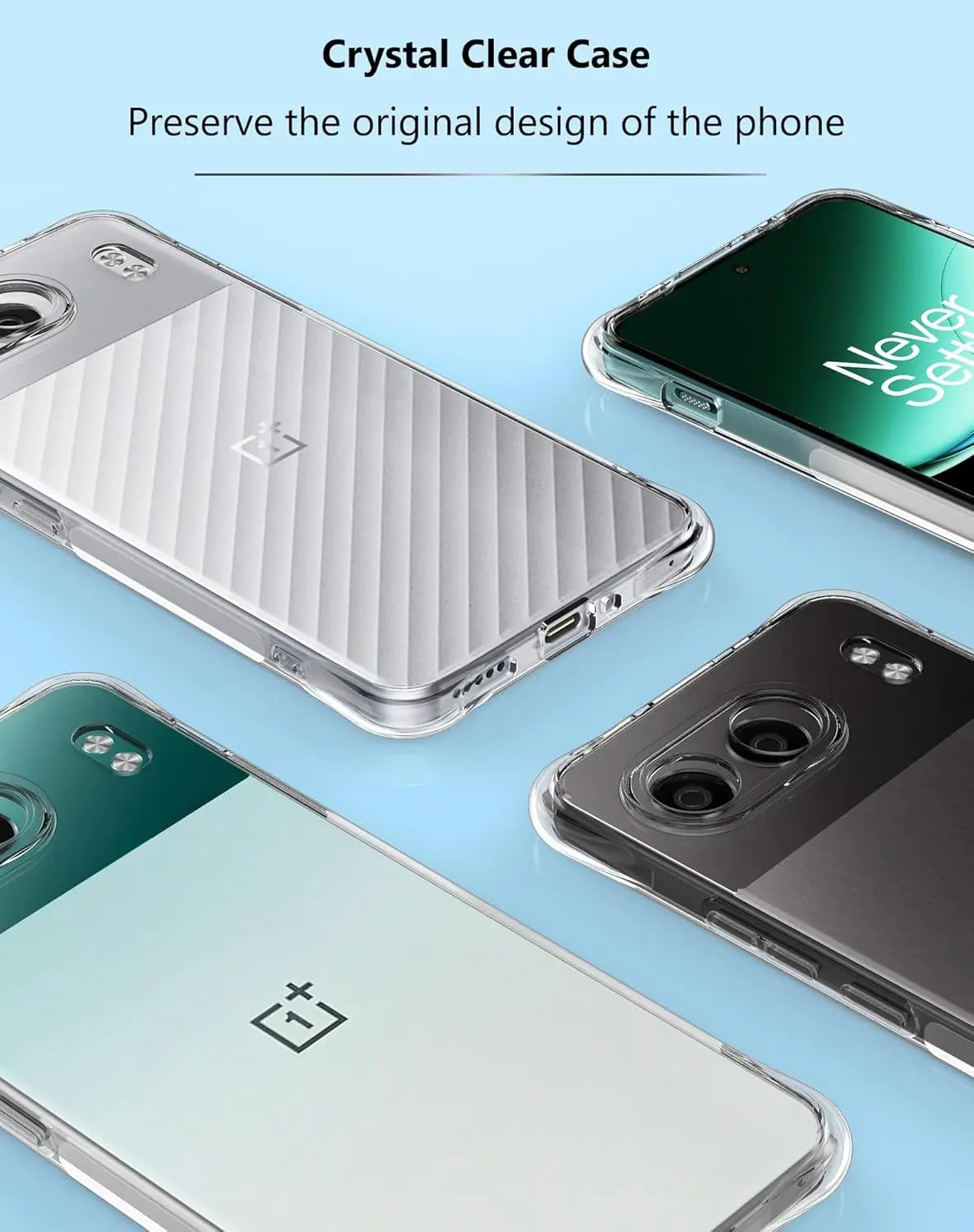 لينة بولي TPU واضح كريستال حماية الكاميرا الغطاء الخلفي للهاتف ل OnePlus Nord 4 5 One Plus Nord4 1 + Nord5 5G درع للصدمات