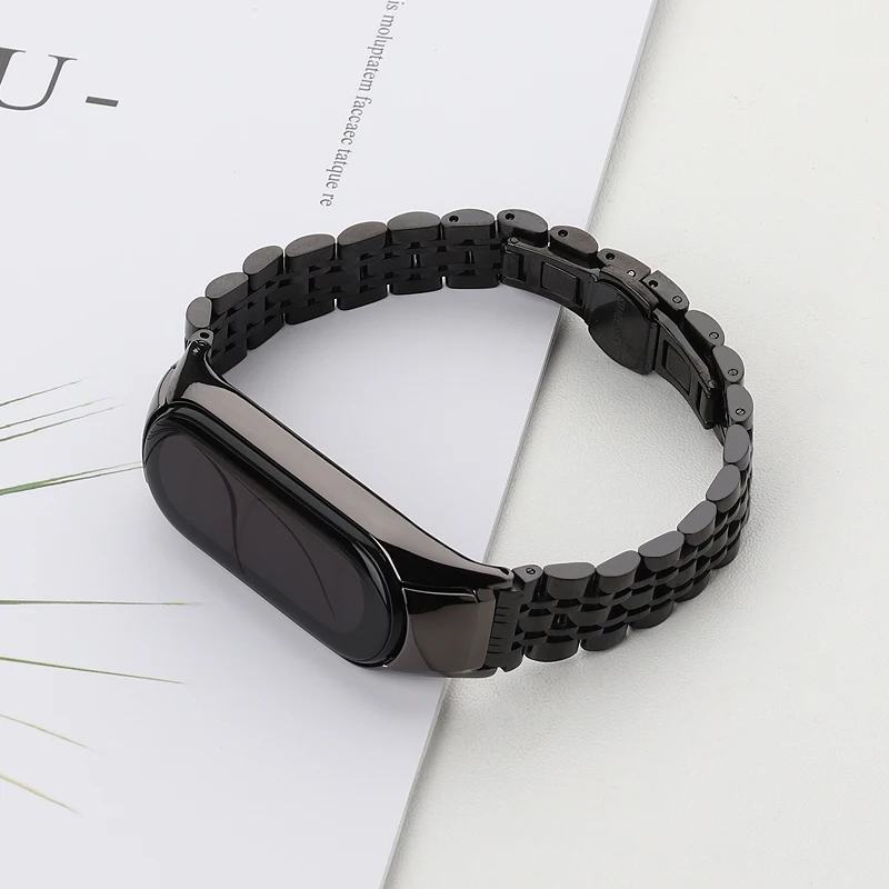 

Металлический ремешок для Xiaomi Mi Band 7 6 5 Высококачественный умный спортивный браслет из нержавеющей стали, сменный браслет для Xiaomi Mi 4 3