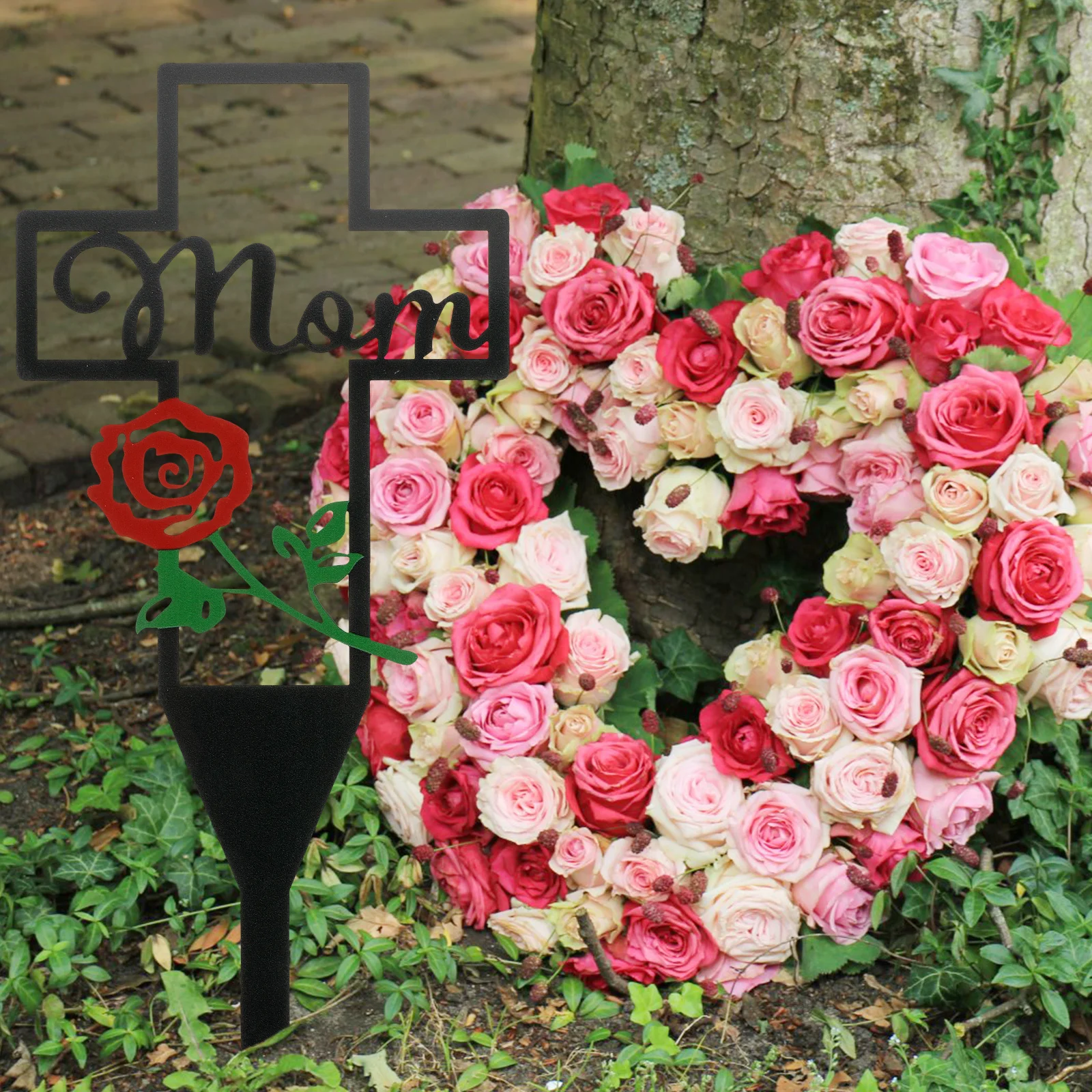 

Garden Stake Ornament Cemetery Memorial Decor For Pets Yard Grave Marker Outdoor Creative Stake Decoration Pet Memorial Stones