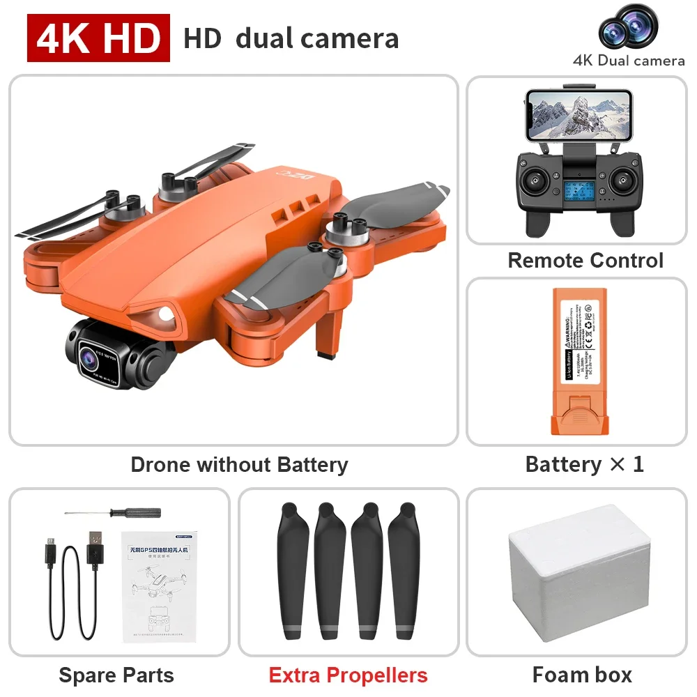 L900 PRO SE GPS Drone 4K Professionele HD Camera 5G WIFI Luchtfotografie Borstelloze Helikopters RC Opvouwbare Quadcopter Jongens Speelgoed - afbeelding 1