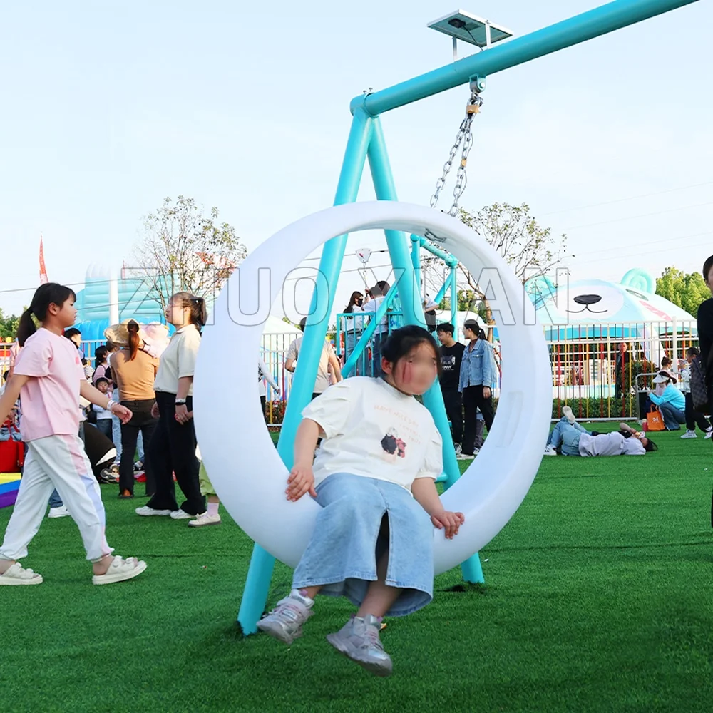 

Современные качели-трапеции для патио и парковки со светодиодной подсветкой, изменяющего цвета полиэтиленового пластика и пульта дистанционного управления