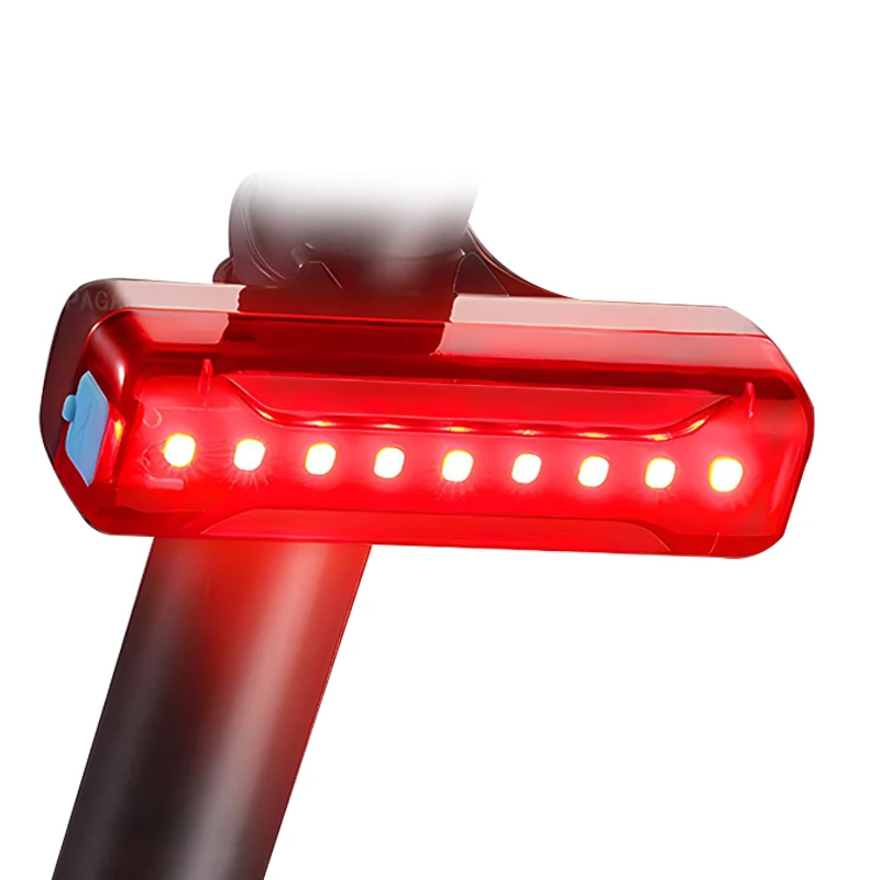 

Bicycle Rear Light 5 Light Modes USB Rechargeable LED Taillight For Cycling Helmet Safety Warning LED Mountain Tail Lamp