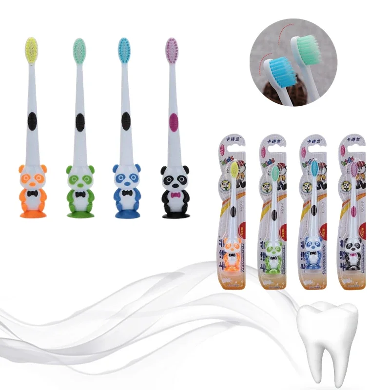 

1 Pc Cartoon Panda Newborn Soft Bristle Toothbrush Baby Kid Training Toothbrush Teeth Health Care for 3-12Y Children Accessories