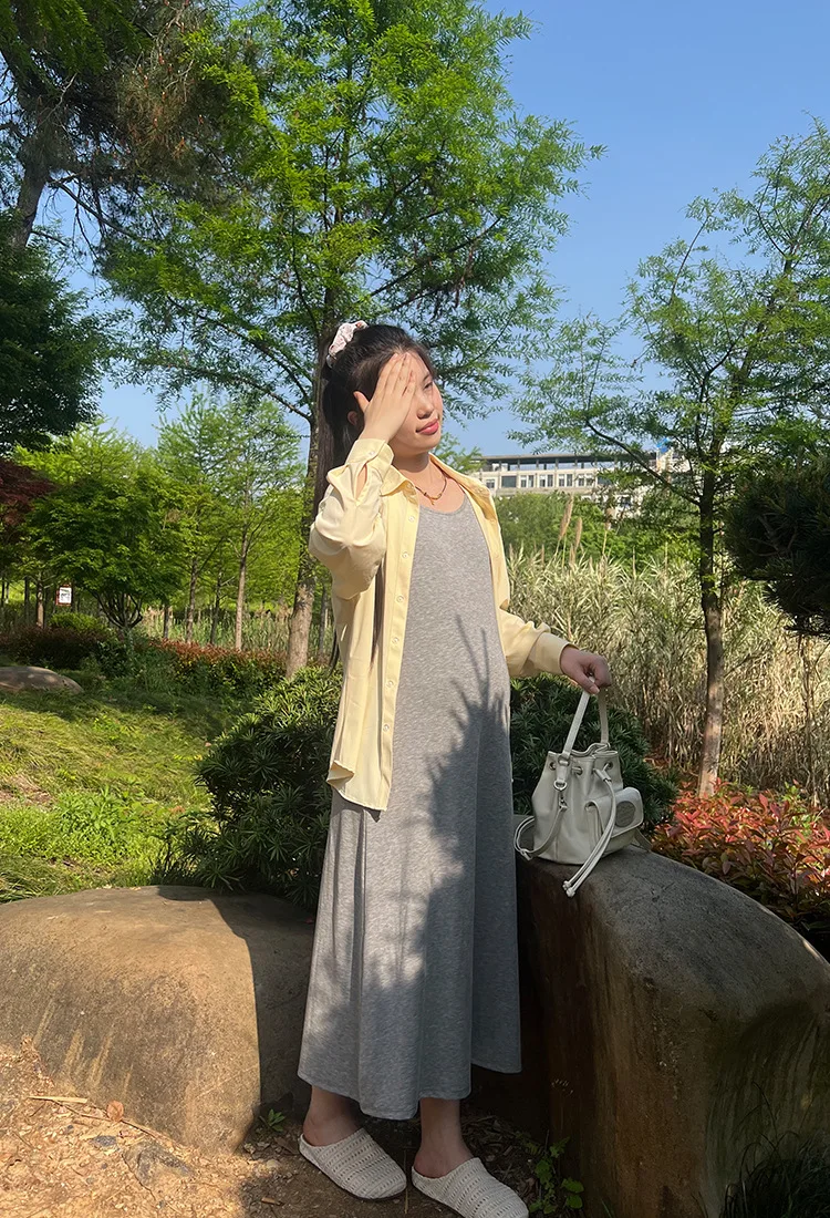 

Casual Style Women's Summer New Fashion Slimming Sun Protection Shirt Outerwear Two-Piece Set Strapless Dress Ensemble