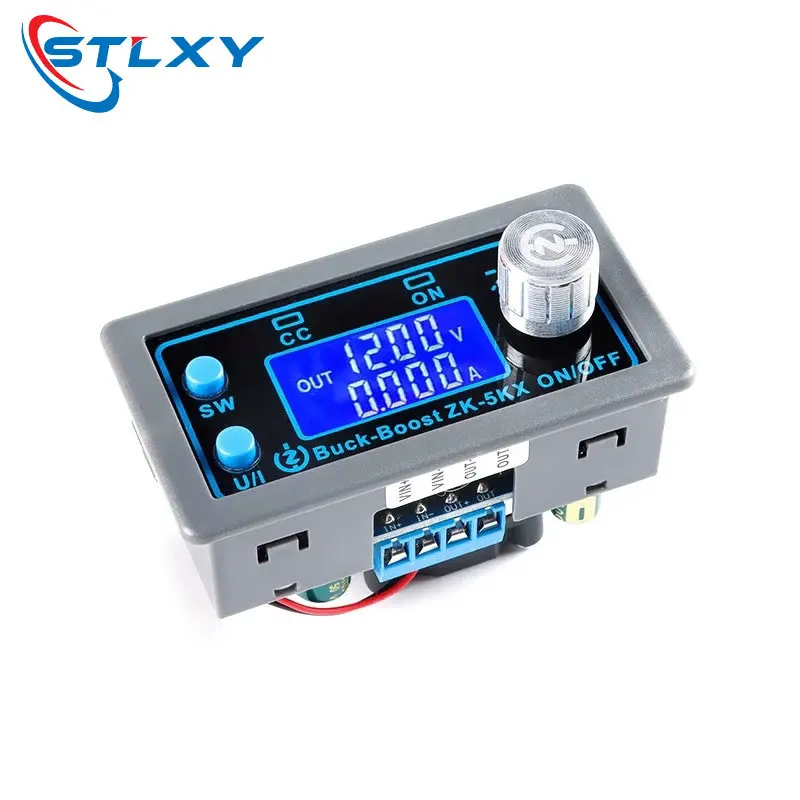 ZK-5KX DC DC Buck Boost Converter CC CV 0.6-36V 5A 5V 6V 12V 24V 80W Power Module Adjustable Regulated laboratory power supply