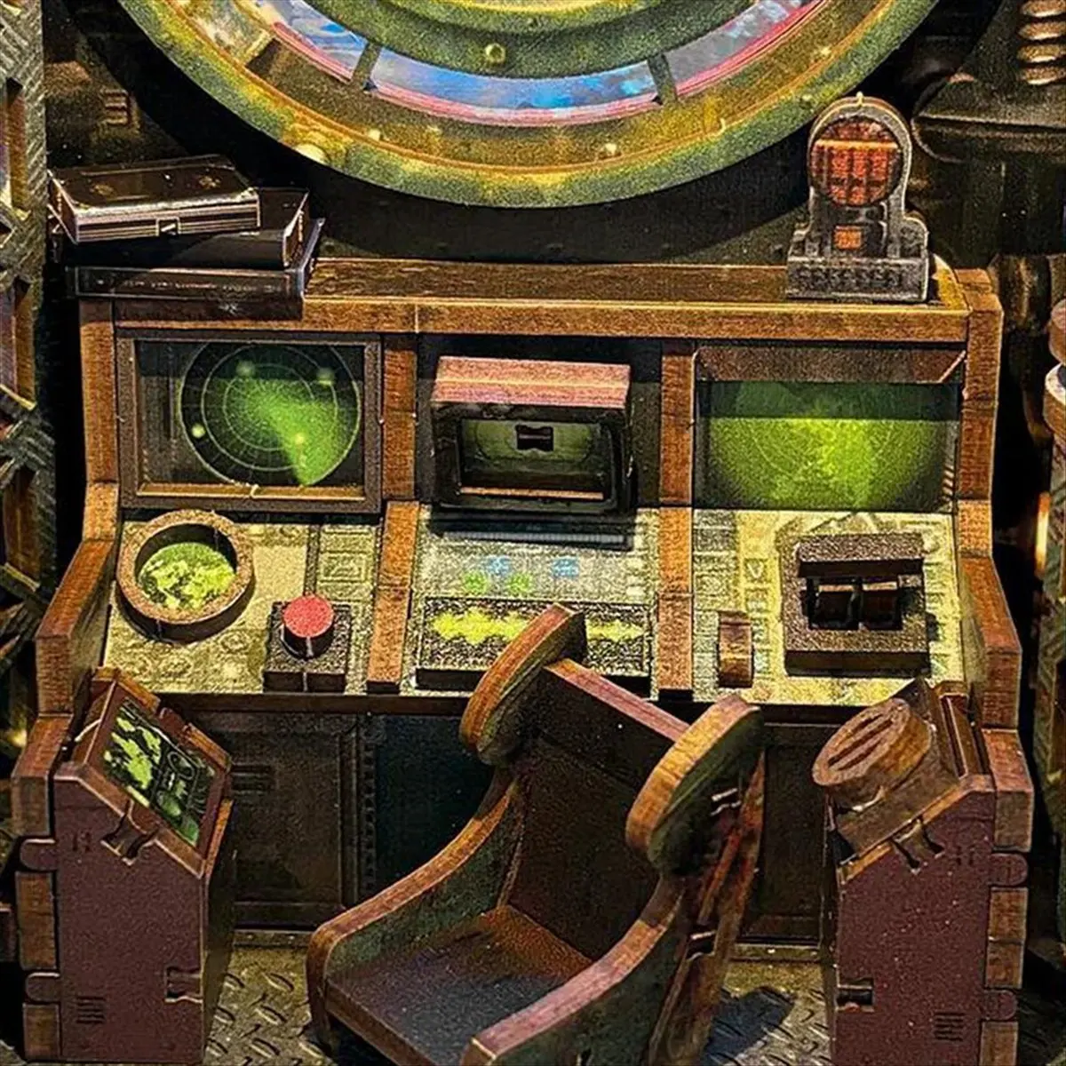 doyme Wooden Assembled Bookstand Explore Fantasy Unknown World Desktop Decoration Gift Ten Thousand Leagues Under the Sea