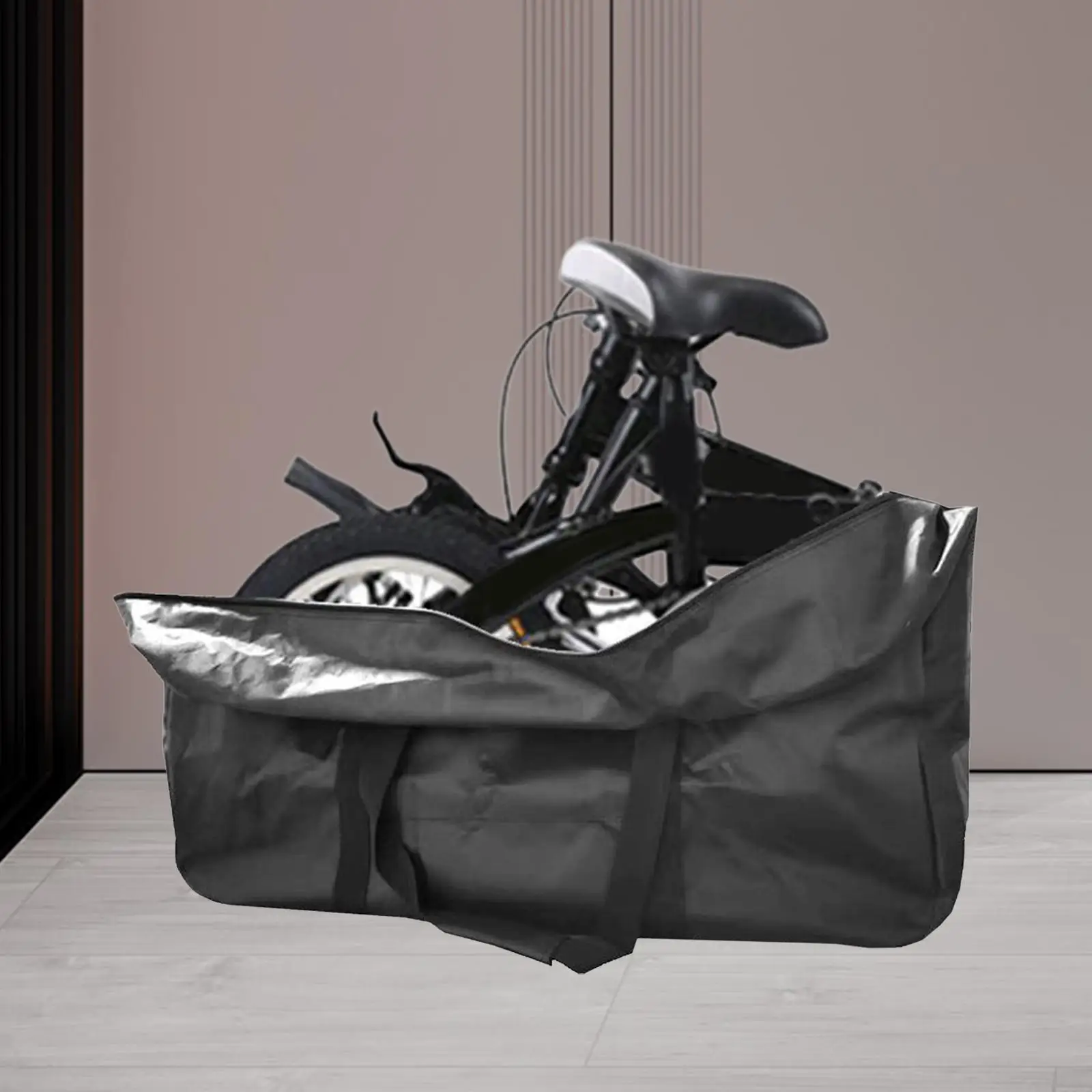 

Practical Folding Bike Case Durable Nylon Travel Bag with Handle for Transporting Bicycles on Trip