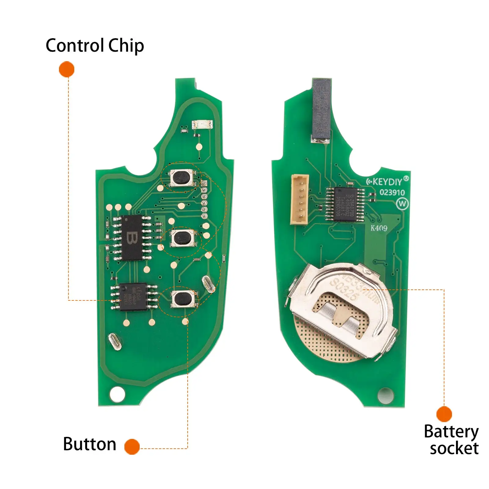 KEYDIY KD NB33-3 Universal Flip Remote Key 3 Buttons Compatible with VW Type