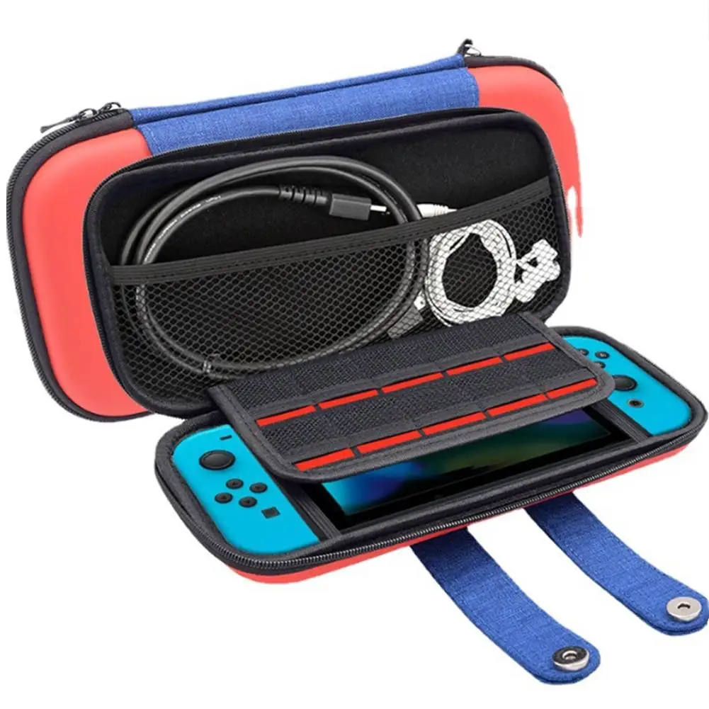 For Switch2 Oxford Cloth Storage Bag With Game Card Storage Anti-fall Dustproof Portable Mario Style Host Handbag For Switch2