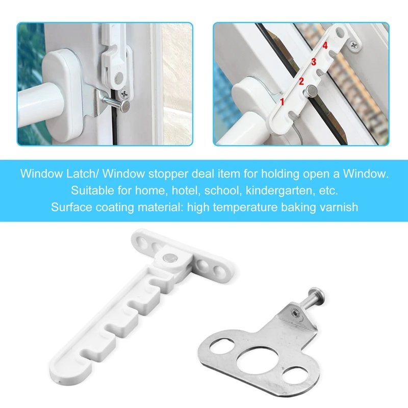 Nuovo limitatore di finestra chiusura di posizione fermo battente tutore del vento di sicurezza domestica porte finestre serratura a ghigliottina sicurezza dei bambini