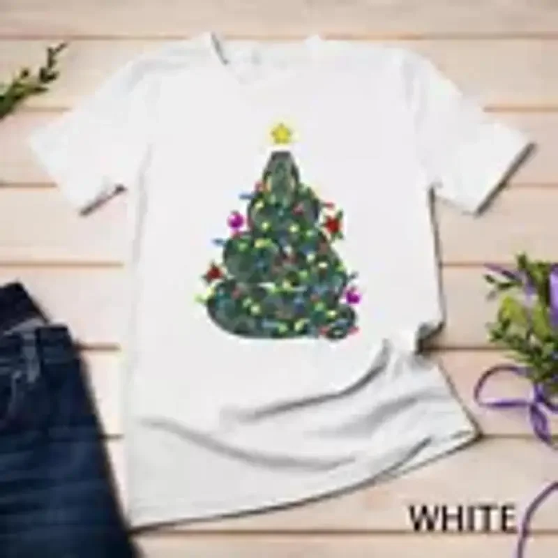 Anaconda Christmas Tree Snake Animal Unisex T shirt