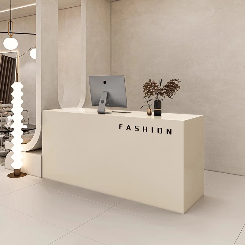 Modern Reception Desk Barbershop Cashier Table Restaurant Advisory Store Information Bar Counter Comptoir Caisse Salon Furniture