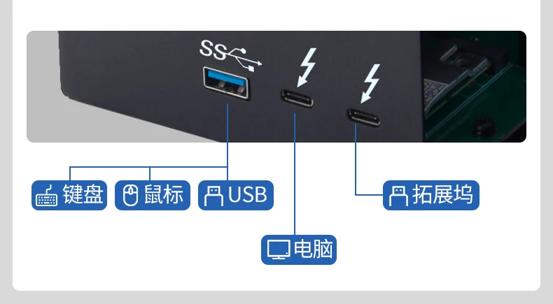 3/4 Graphics Card Dock Notebook External Docking Station Professional Drawing Design Egpu Rendering AI Model