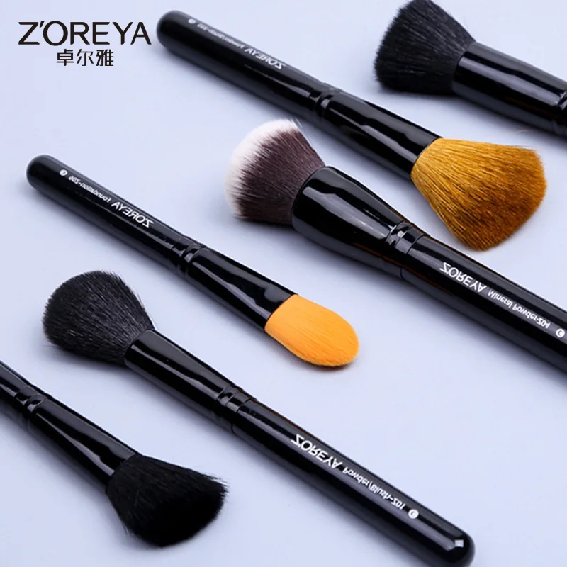 

Zoreya Black Loose Powder Makeup Brush Blush Eyelash Curl Single Beauty Tool Foundation Brush Eyeshadow Brush