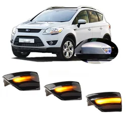 Fit for Ford Kuga MK1 MKI 2008 2009 2010 2011 2012 Dynamic LED Blinker Side Mirror Turn Light Signal Lamp