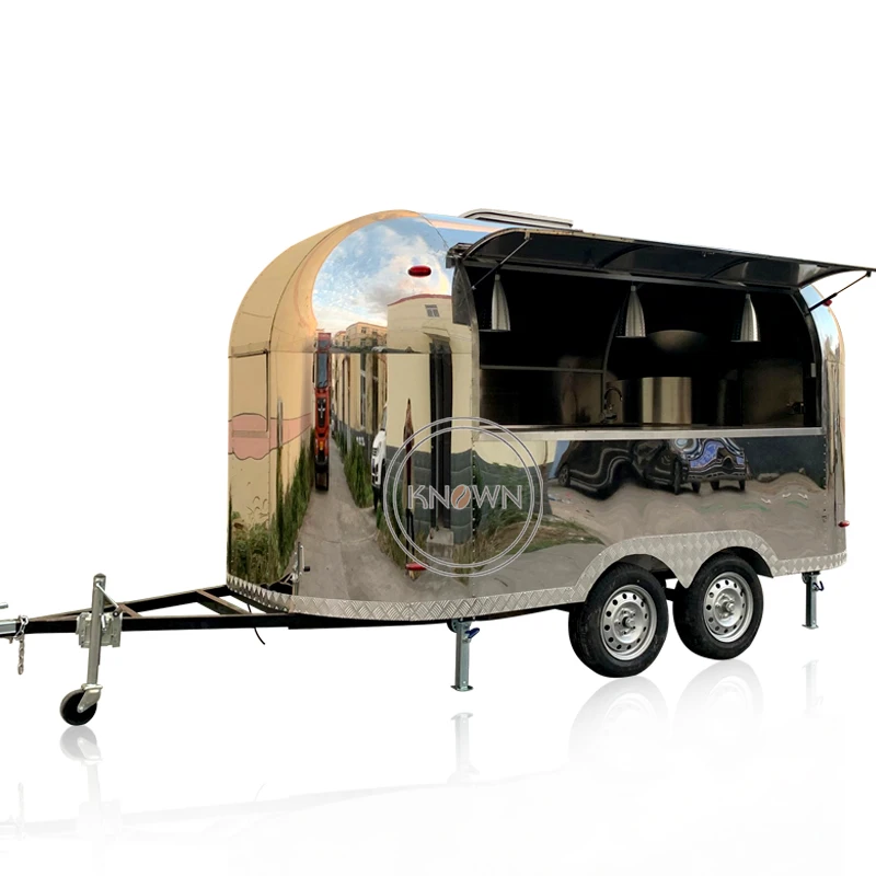 2023 New Coffee Mobile Food Cart Kitchen Equipment Airstream Food Trailer for Sale USA