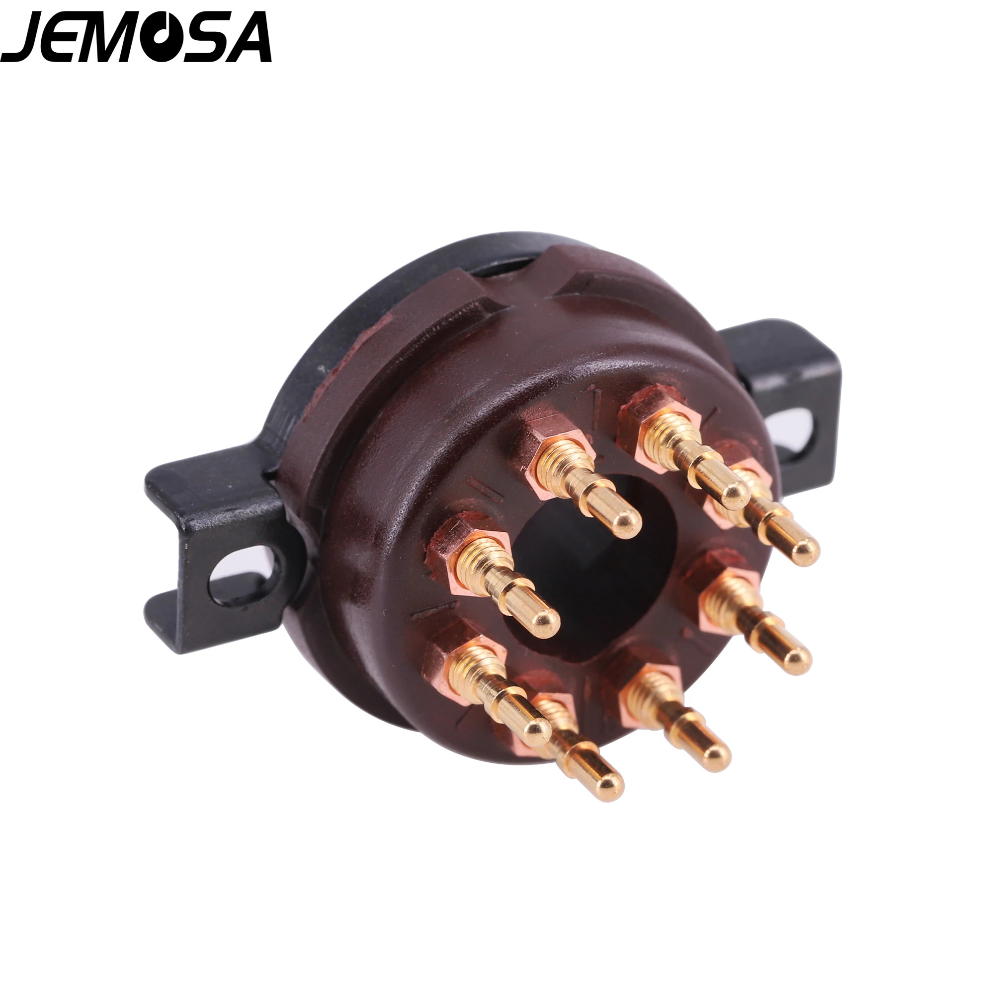 CMC-enchufe de tubo de 8 pines, baquelita marrón para 6SN7, KT88, EL34, 6550, 6L6, 6CA7, 6SL7, KT66, amplificador de Audio de tubo Vintage, HIFI