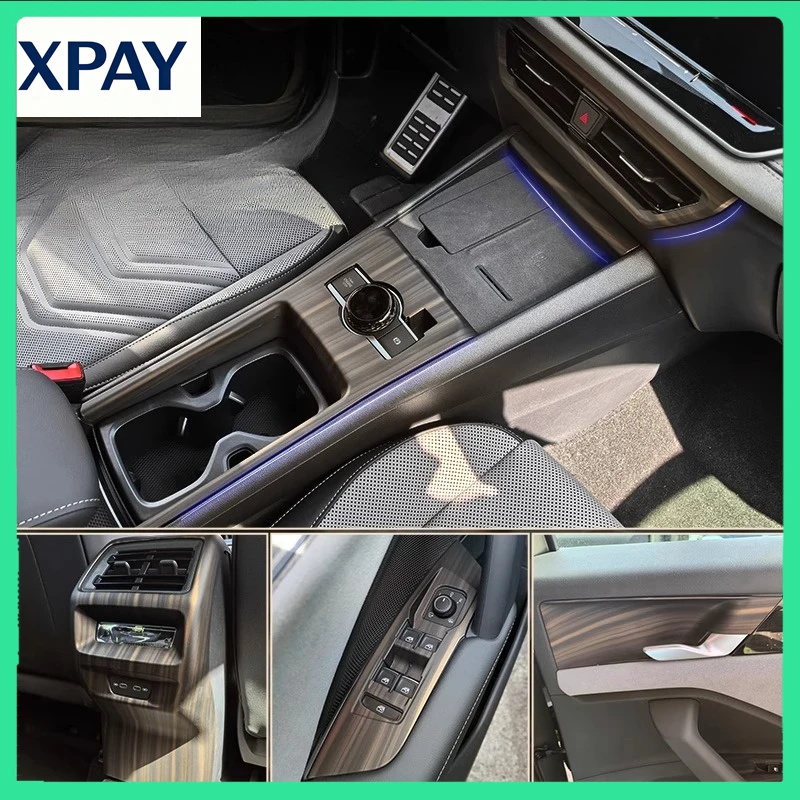 

New For Volkswagen Tayron L 2025 ABS Central control gear shift panel door inner bowl rear anti kick decorative frame