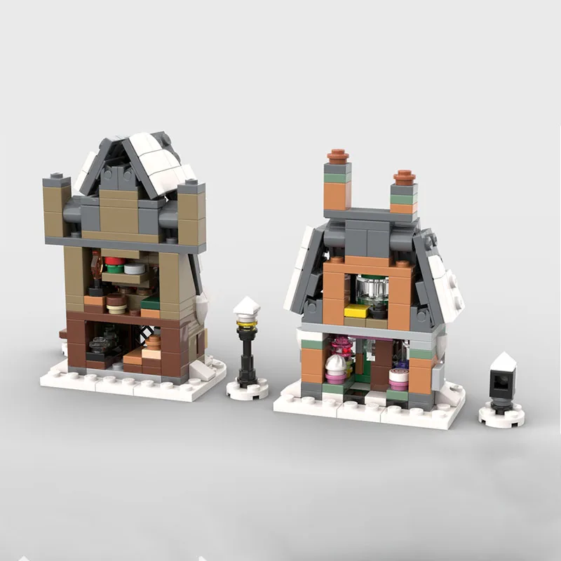 MOC building block giocattolo mini casa modello figurine giocattolo di assemblaggio creativo adatto a tutti gli appassionati come regalo di festa per Chris